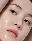Close-up of a person wearing face mask.