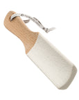 Curved Wooden Foot File with Ceramic Micro Crystals