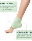 Moisturising Heel Socks Mint