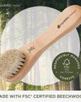 Hydrea facial brush with pure bristle (soft/medium strength)