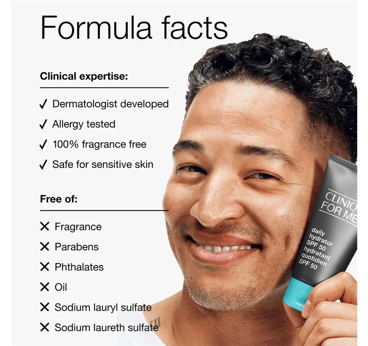 Clinique For Men Daily Hydrator SPF50 75ml