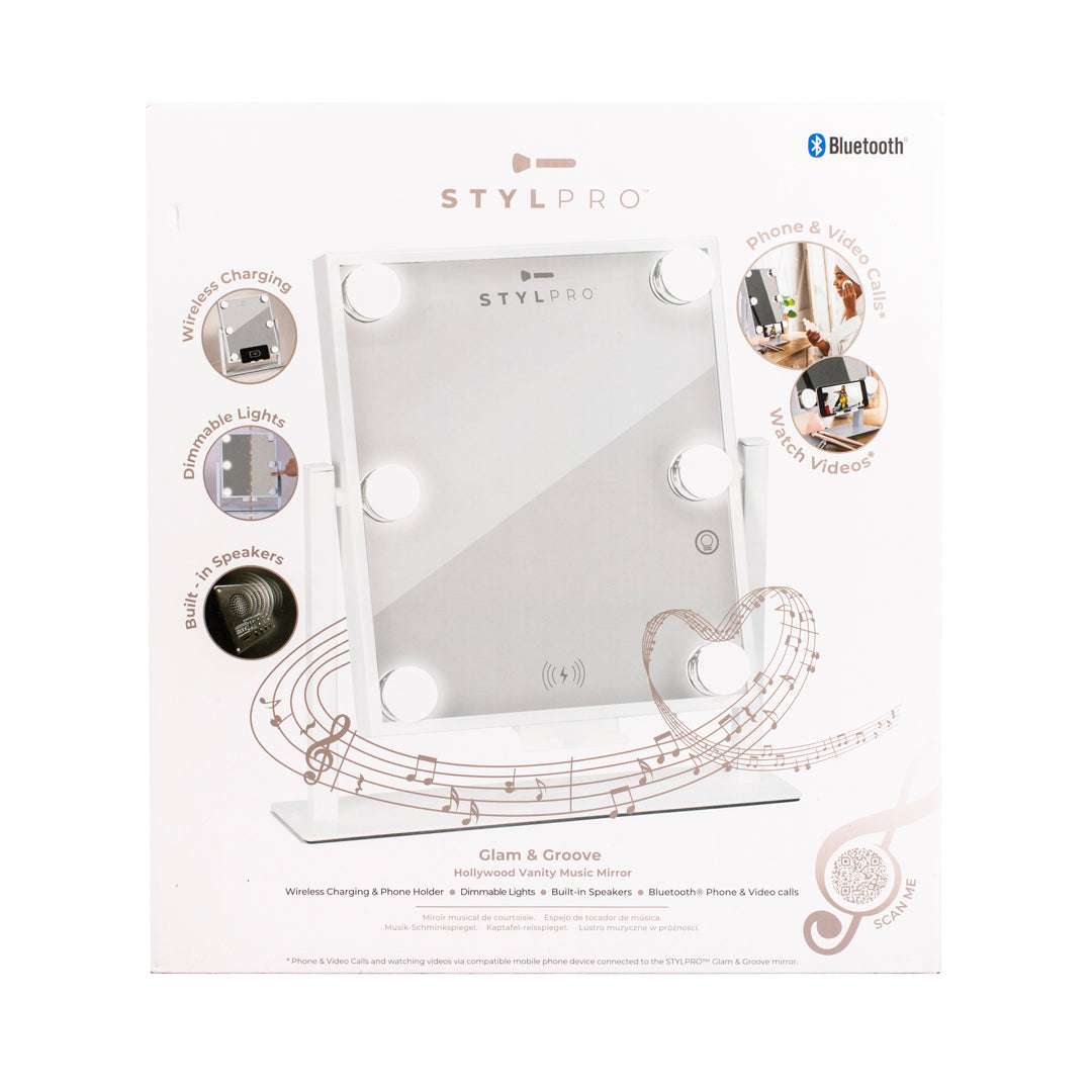 Stylpro Glam &amp; Groove Hollywood Vanity Music Mirror