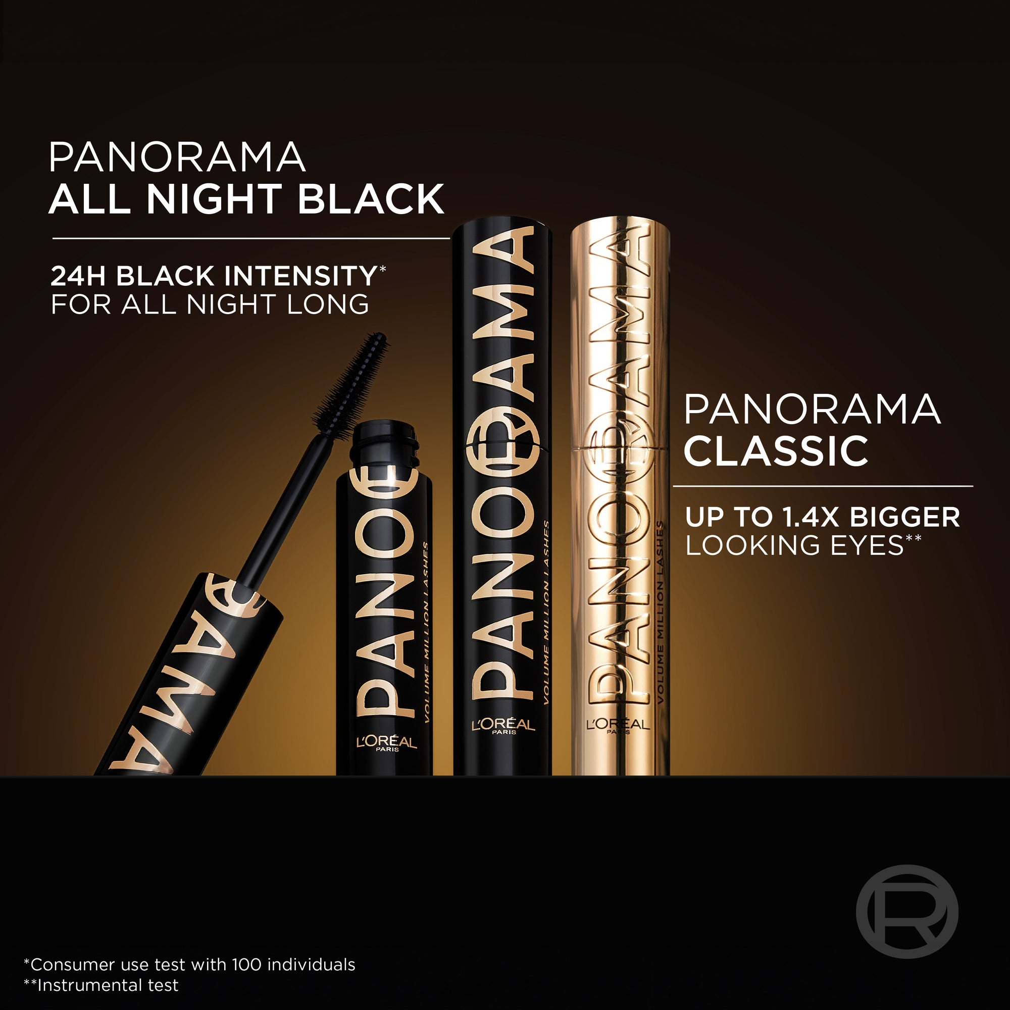 Volume Million Lashes Panorama All Night Black Mascara