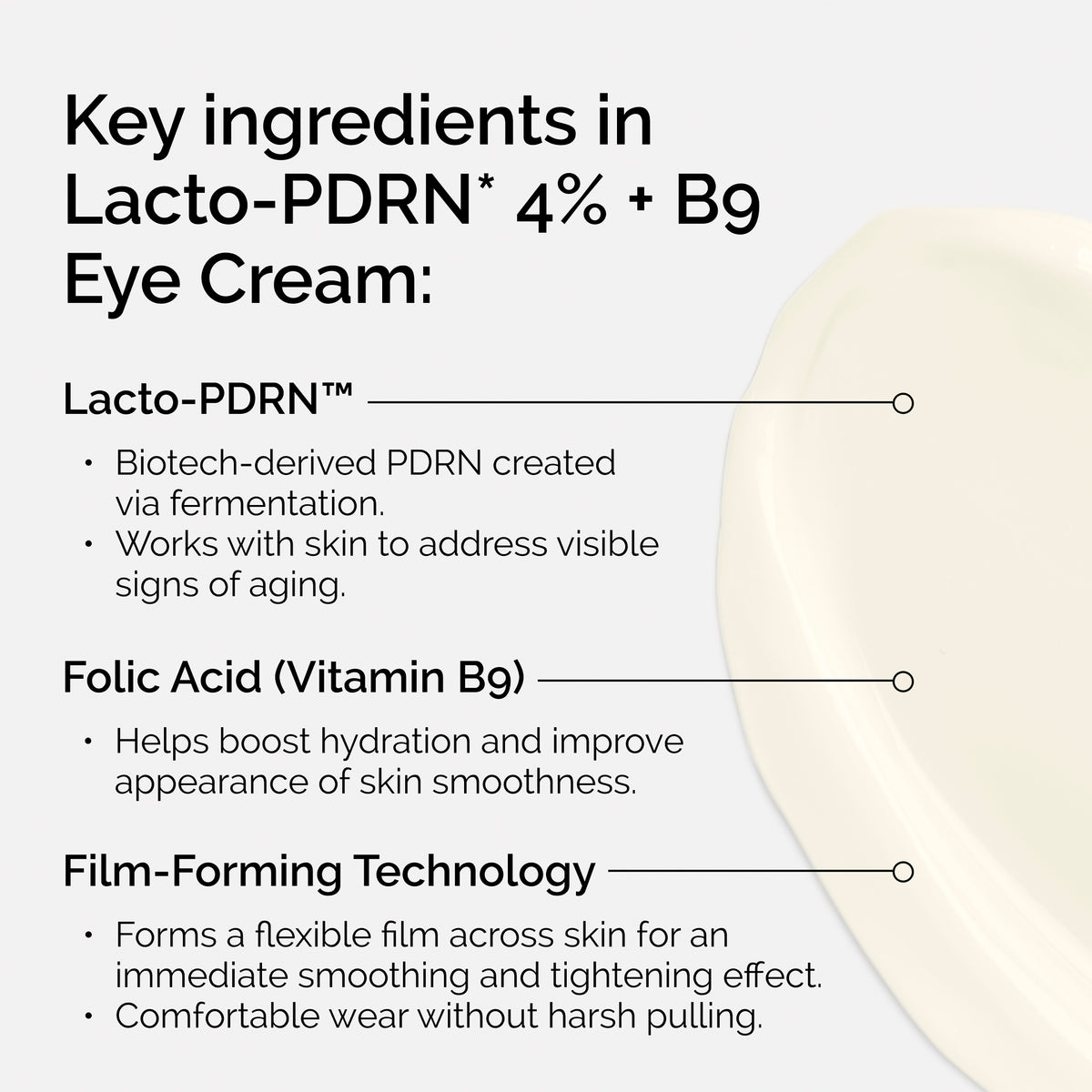 Lacto-PDRN* 4% + B9 Eye Cream