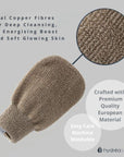 Copper + Linen Spa Mitt