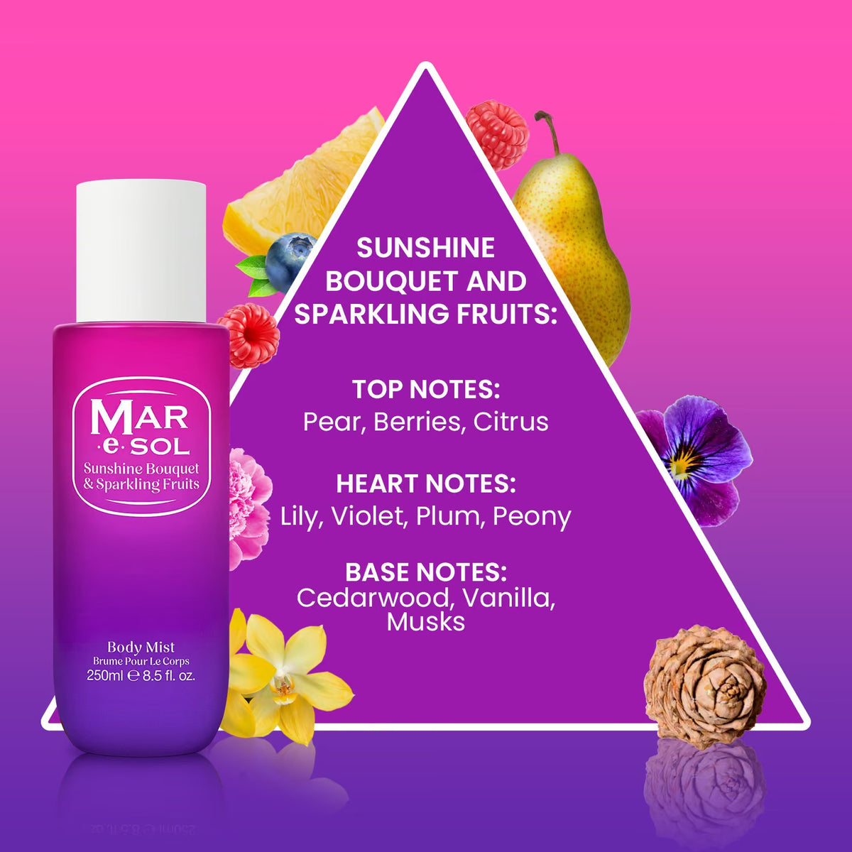 Sunshine Bouquet &amp; Sparkling Fruits Body Mist 250ml