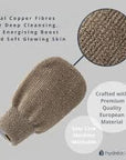 Copper + Linen Spa Mitt