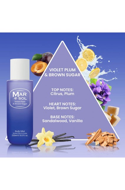 Violet Plum &amp; Brown Sugar Body Mist 250ml
