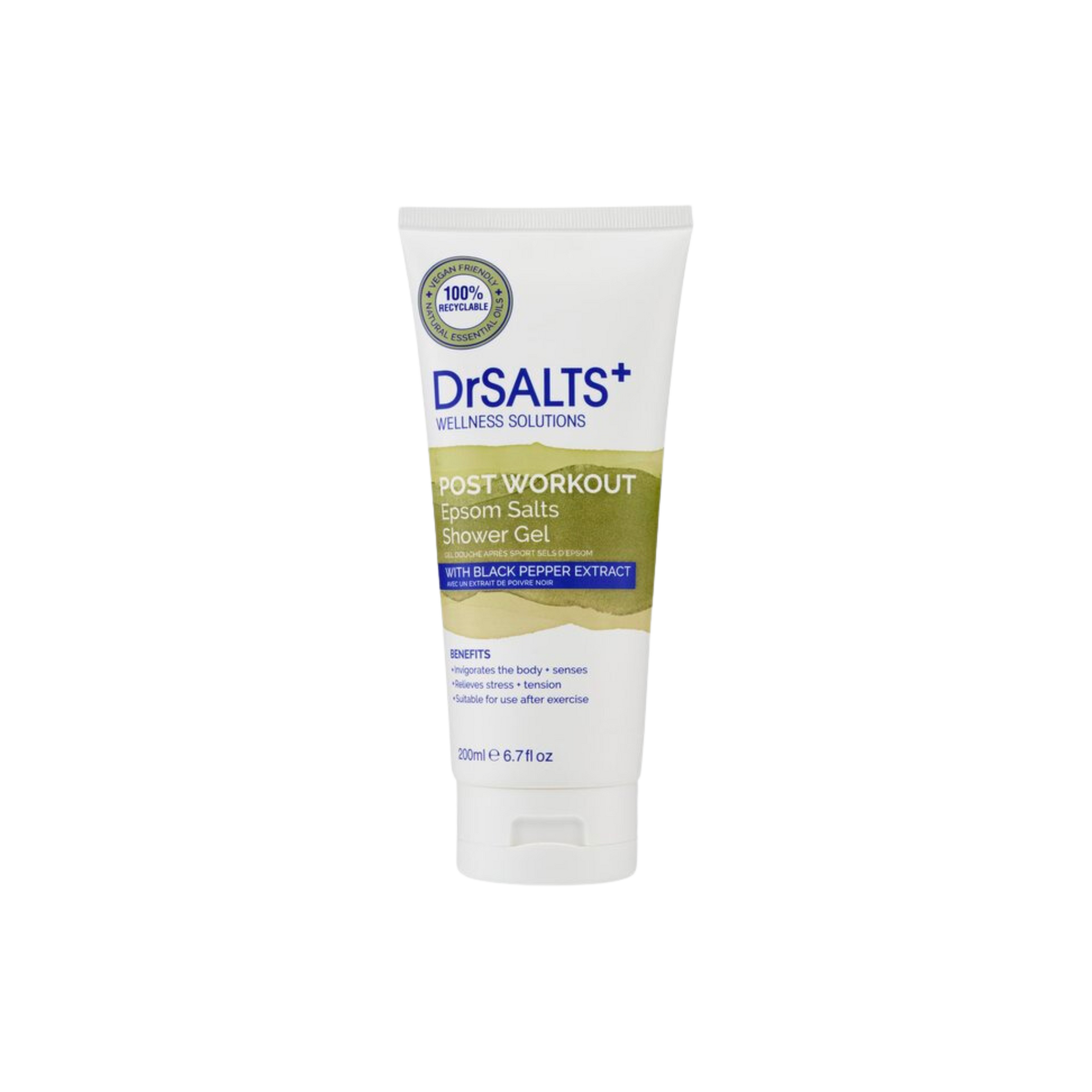 Dr Salts Post Workout Therapy Shower Gel 200ml