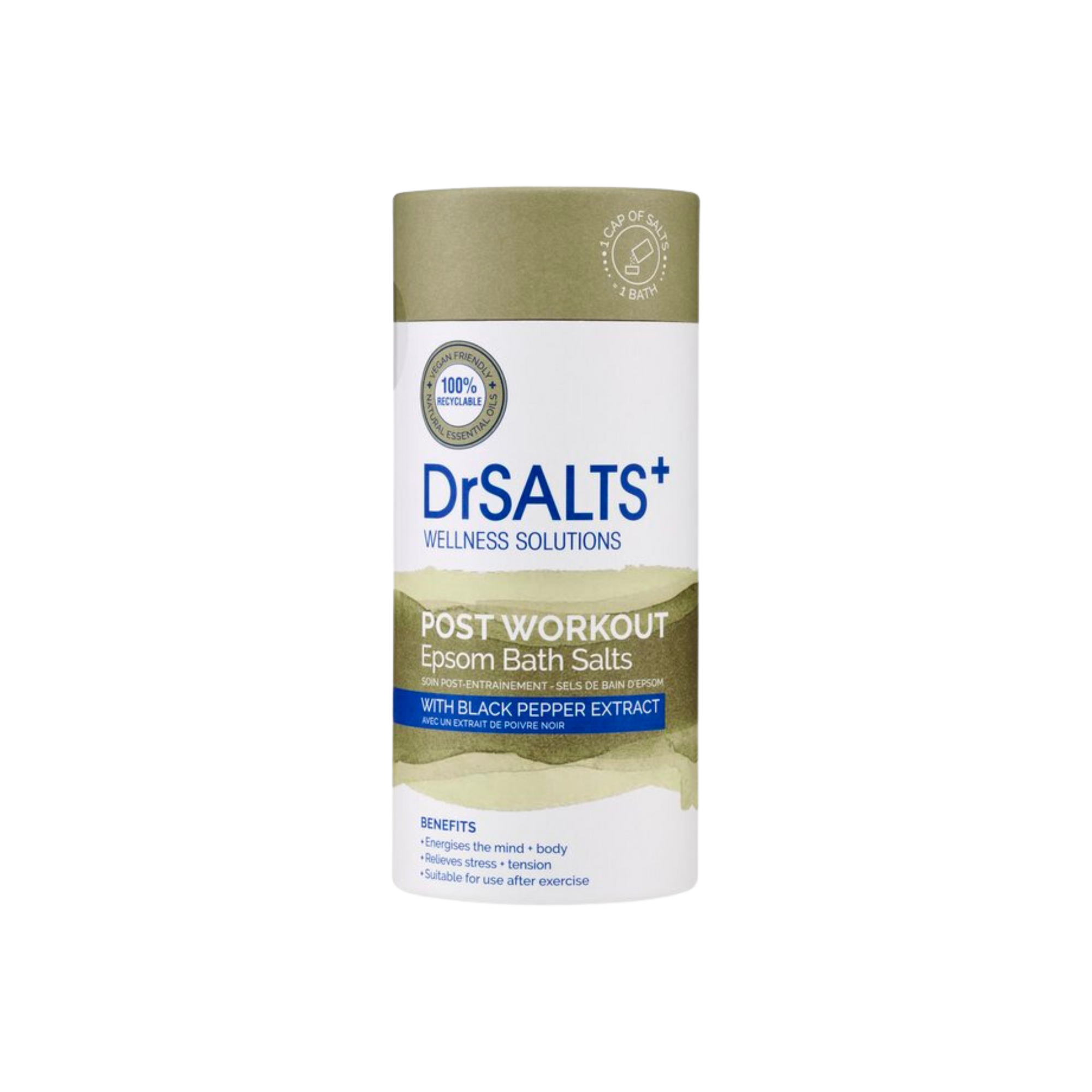 Dr Salts Post Workout Therapy Epsom Salts 750g